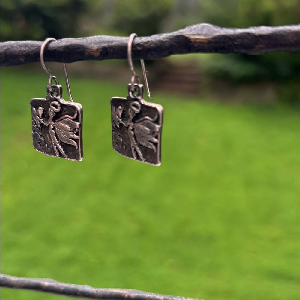 Jes Maharry Silver Fairy Earrings | *Fast Shipping*